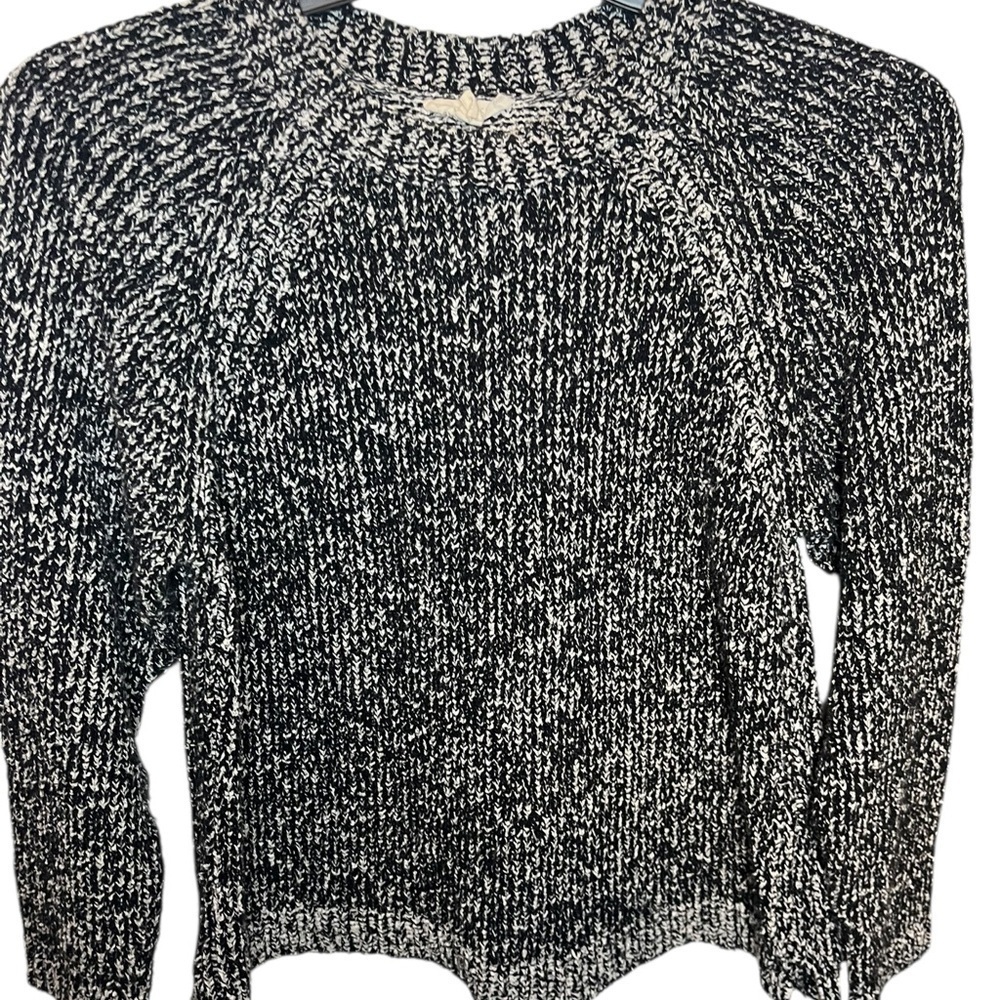 Eileen Fisher Bouclé Cotton Sweater Quiet Luxury Minimalist Classic M Acadademia - Picture 3 of 5